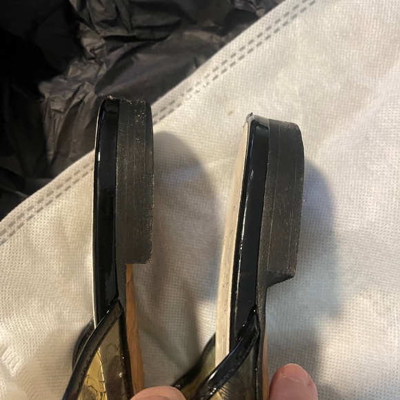 💐💐CHANEL CLEAR GRAFFITI LOGO FLATS PVC - Picture 9 of 9